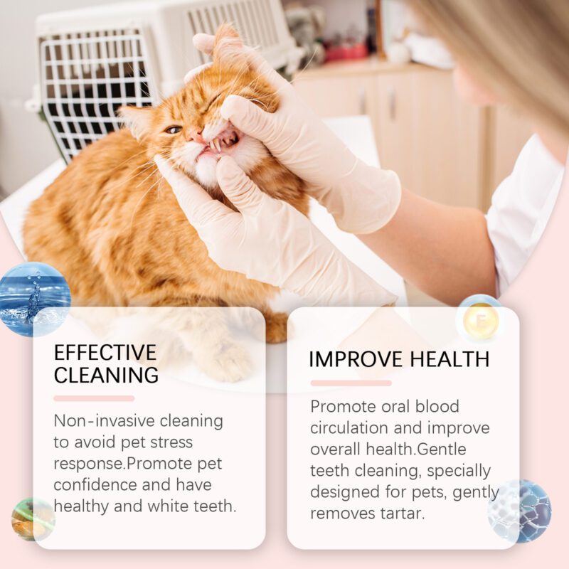 Pet Dental Cleaning Fingerset - Oral Teeth & Gum Care Tartar Removal Brushing Gloves for Effective Pet Oral Hygiene - Image 4