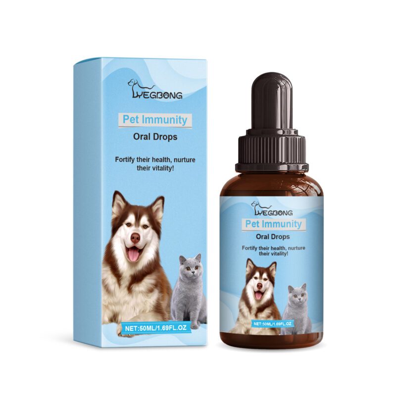 Pet Immune & Nutritional Oral Drops - Immune Support Supplement for Cats and Dogs