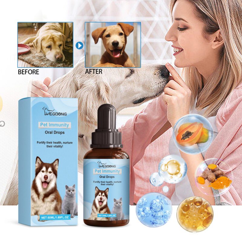 Pet Immune & Nutritional Oral Drops - Immune Support Supplement for Cats and Dogs - Image 2