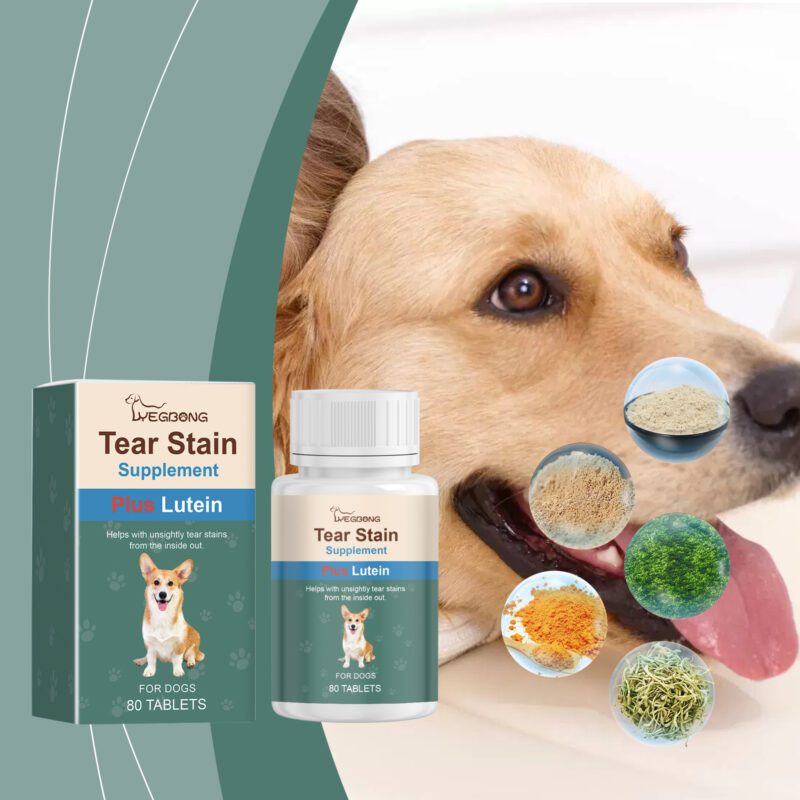 Gentle & Effective Dog Tear Stain Remover Tablets - Pet Eye Care for Gently Cleaning Tear Stains - Image 2