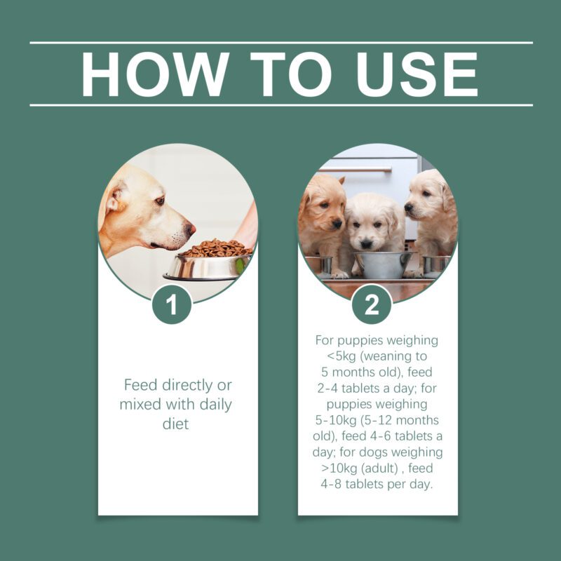 Gentle & Effective Dog Tear Stain Remover Tablets - Pet Eye Care for Gently Cleaning Tear Stains - Image 6