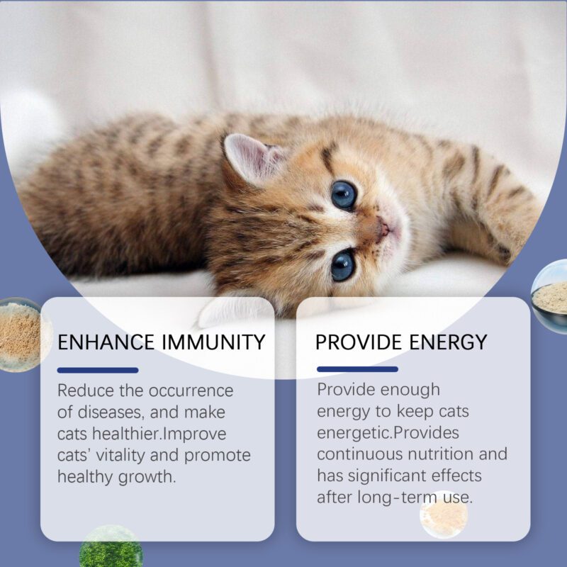 Premium Cat Eye Moisturizing & Tear Stain Removal Tablets - Nutritional Supplement for Cats - Image 3