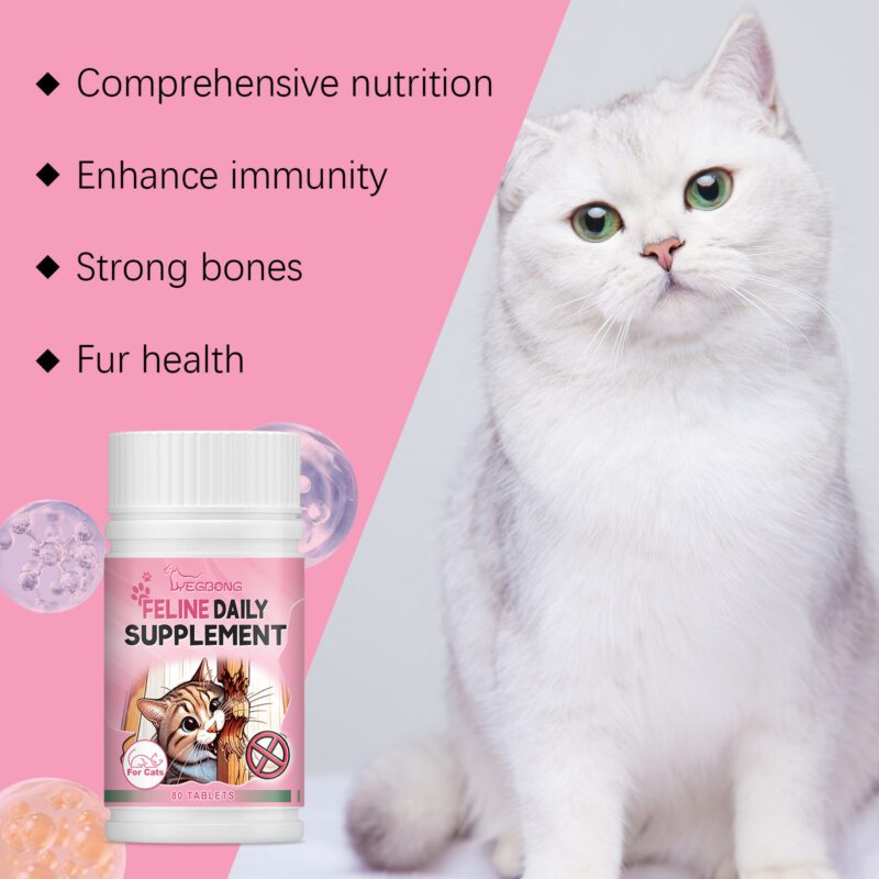 Cat Vitamin & Trace Element Supplement Tablets - Promotes Balanced Diet for Cats - Image 3
