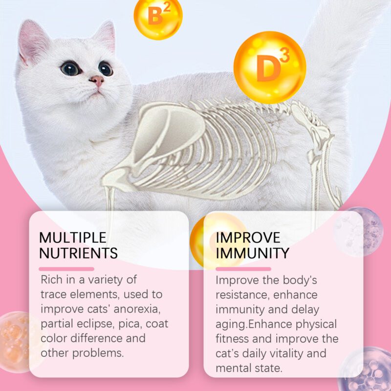 Cat Vitamin & Trace Element Supplement Tablets - Promotes Balanced Diet for Cats - Image 4