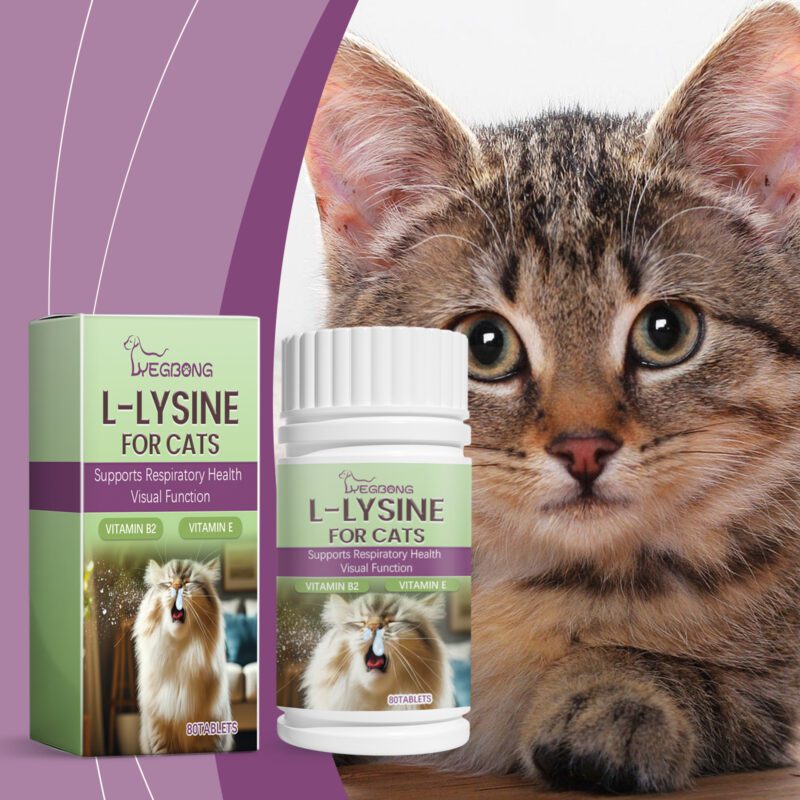 Premium Cat L-Lysine Tablets | Supports Immune Health & Body Care | Keep Your Feline Happy & Healthy - Image 2