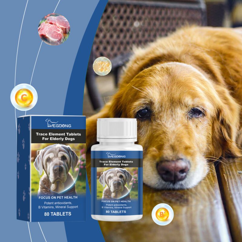 Senior Dog Trace Element & Calcium Tablets - Supports Nerve Health, Promotes Overall Wellness, Elderly Dog Care Supplement - Image 2