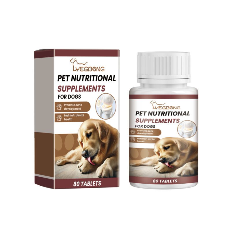 Dog Milk Calcium Tablets - Premium Vitamin Supplements for Pets with Oral Care & Healthy Nutrition Diet