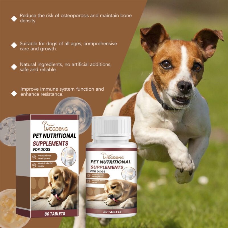 Dog Milk Calcium Tablets - Premium Vitamin Supplements for Pets with Oral Care & Healthy Nutrition Diet - Image 4