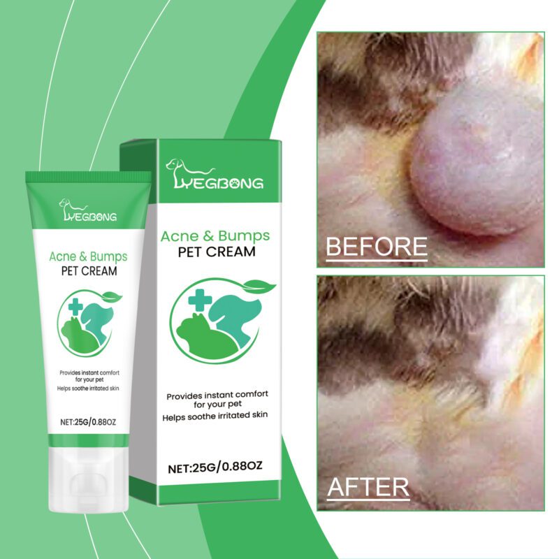 Pet Skin & Hair Care Cream, Gentle Nourishing Formula for Healthy Skin & Shiny Coat Pet Care Cream - Image 2