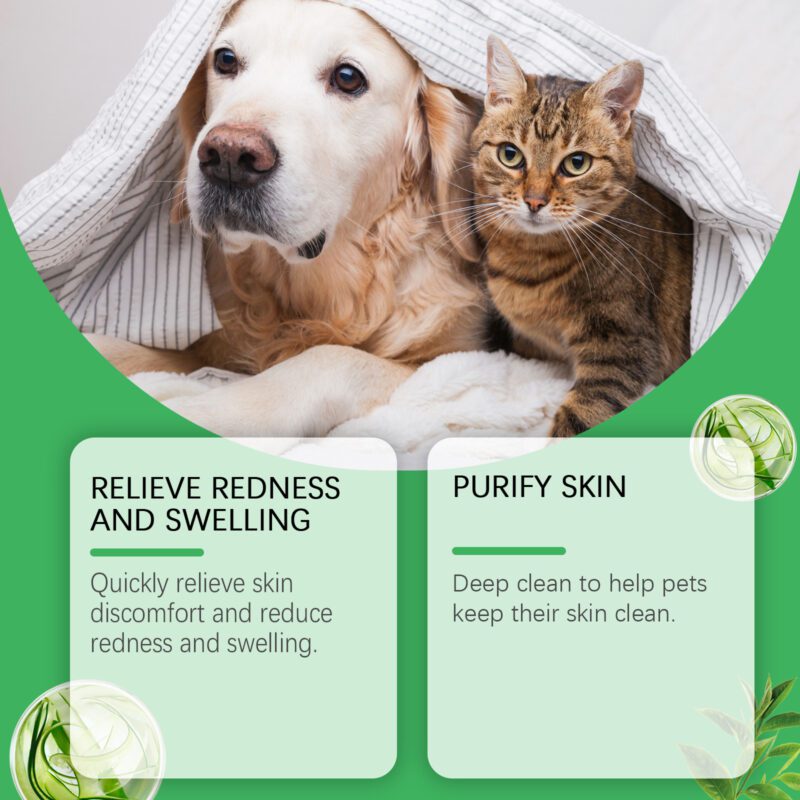 Pet Skin & Hair Care Cream, Gentle Nourishing Formula for Healthy Skin & Shiny Coat Pet Care Cream - Image 3