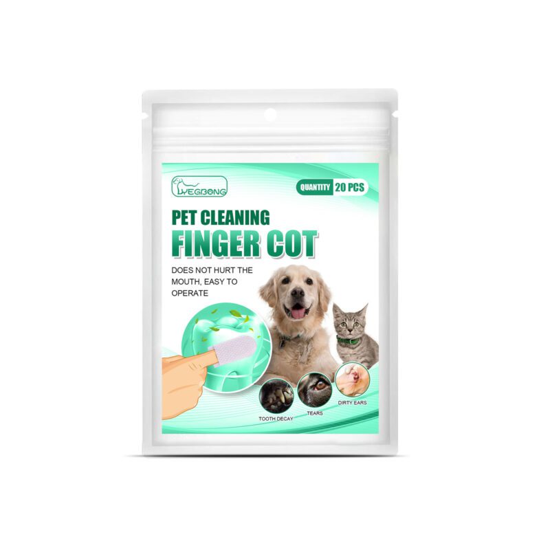 Yegbong Pet Dental Finger Brush Set - Effective Dog & Cat Tooth Cleaning Tool for Tartar Removal & Oral Care