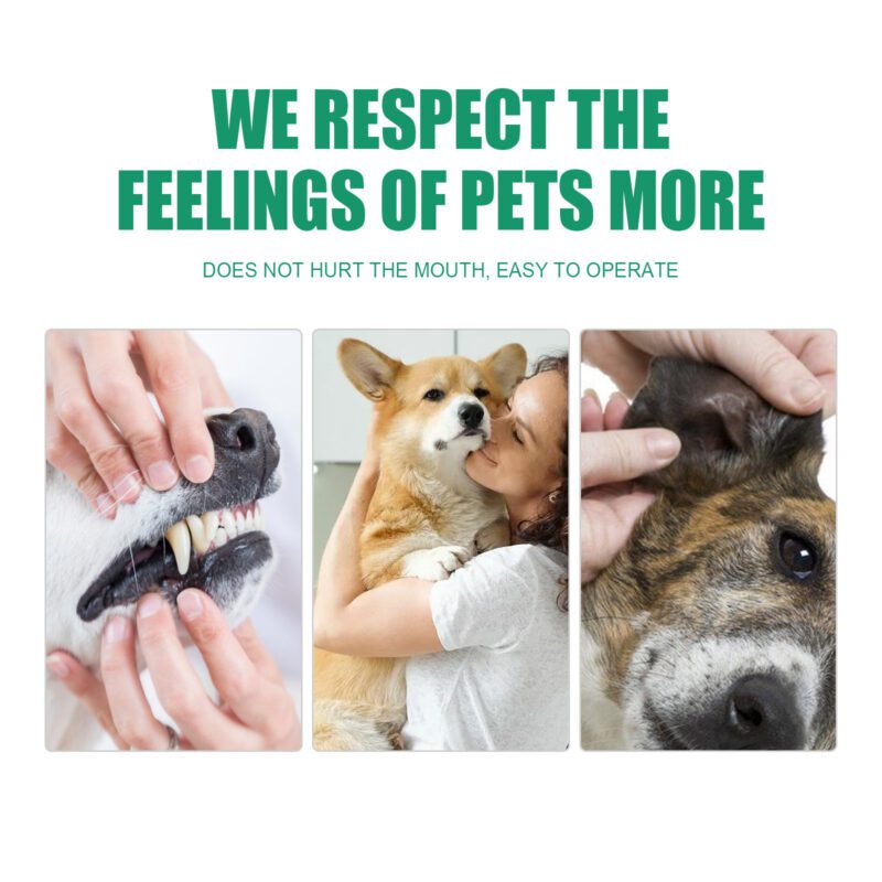 Yegbong Pet Dental Finger Brush Set - Effective Dog & Cat Tooth Cleaning Tool for Tartar Removal & Oral Care - Image 4