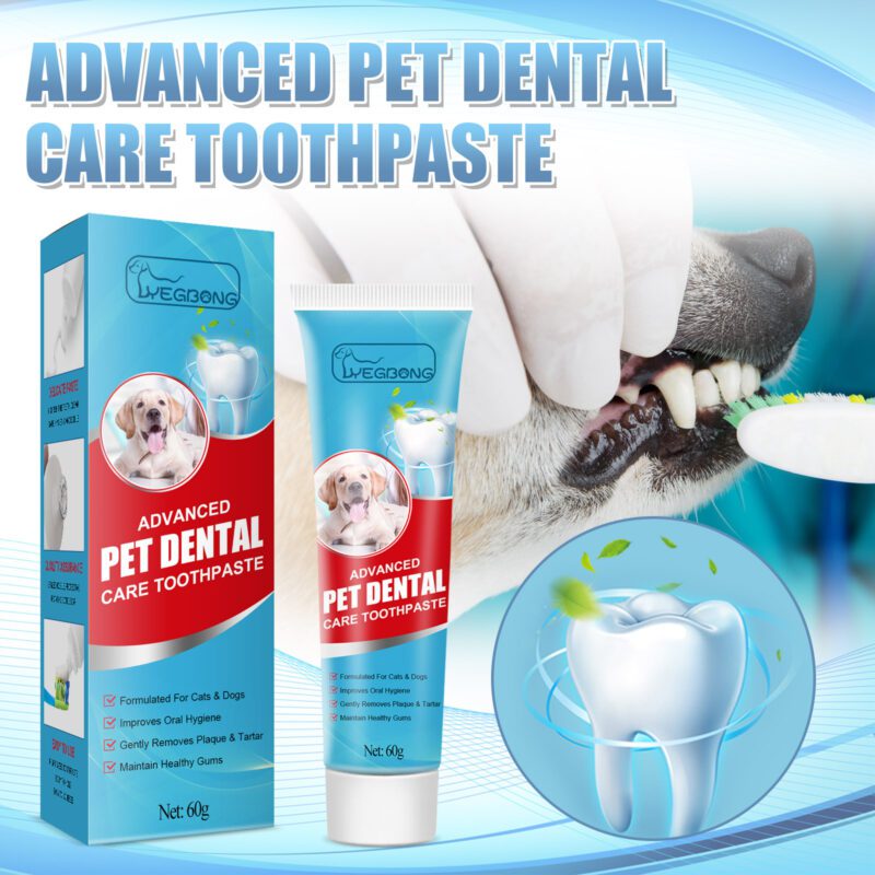Edible Pet Toothpaste for Dogs & Cats - Fresh Breath, Tartar Control & Bad Breath Relief Oral Care - Image 2