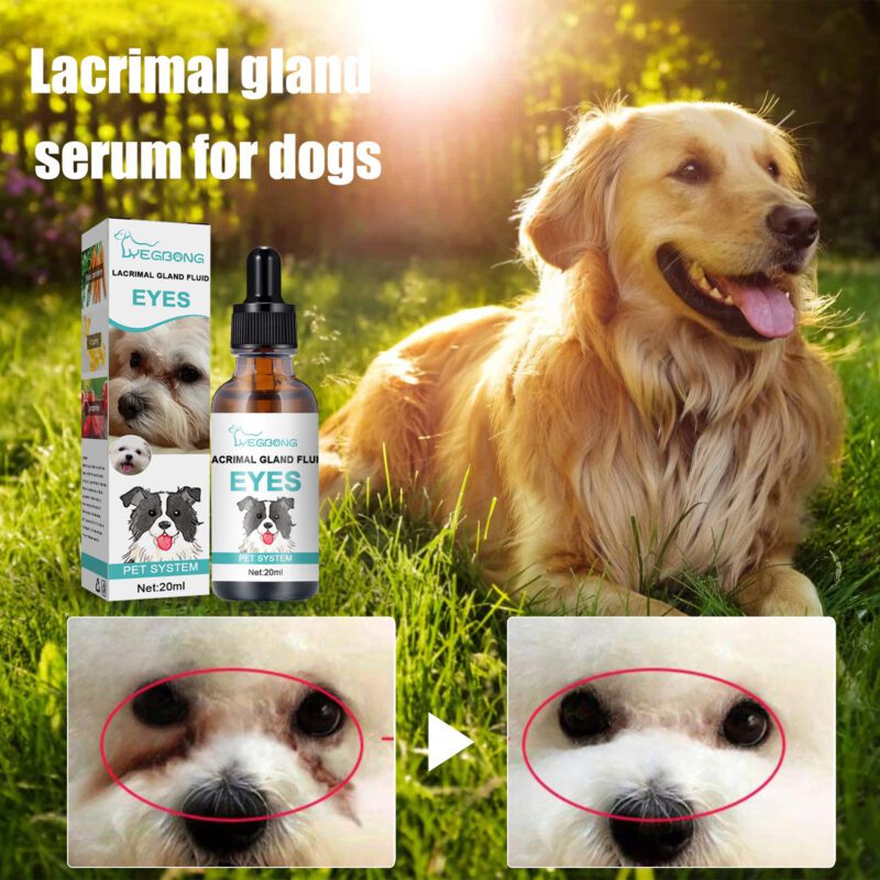 Yegbong Tear Duct & Tear Stain Serum for Dogs & Cats - Effective Topical Eye Care to Remove Eye Discharge & Tear Stains
