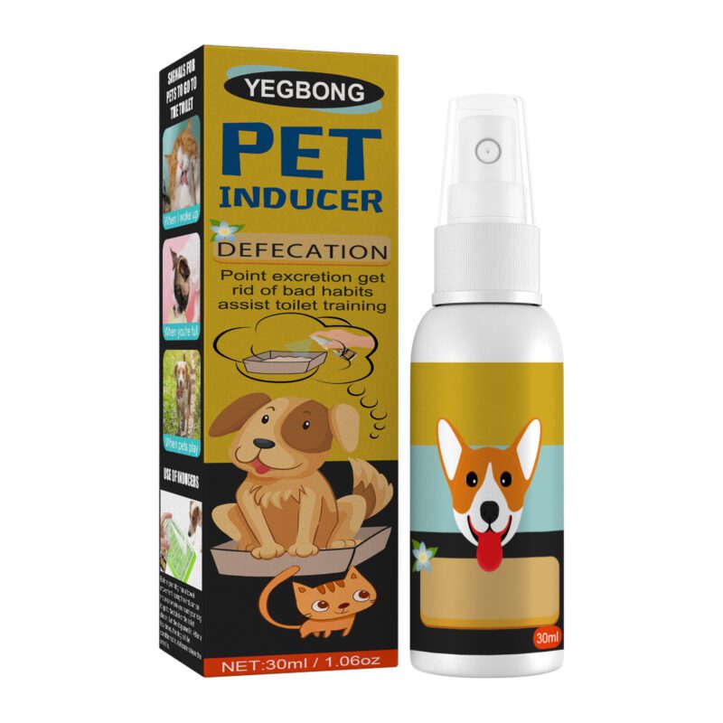 Yegbong Pet Potty Training Spray - Defecation Inducer for Cats & Dogs, Effective Poop Location Trainer